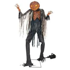 Morris Costumes Animated Scorched Scarecrow Prop With Fog Maching