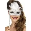Baroque Fantasy Eyemask, Silver -All Props Sales baroque fantasy eyemask silver 328428