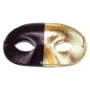 Tom Foolery Bi Colour Eye Mask Black And Gold -All Props Sales bi colour eye mask black and gold 170981