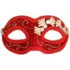 Tom Foolery Coco Velvet Eye Mask - Red -All Props Sales coco velvet eye mask red 496753