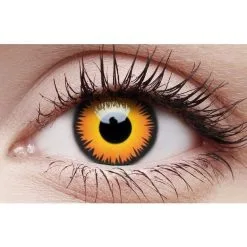 Crazy Lens Contacts - Orange Werewolf