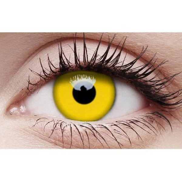 Crazy Lens Contacts - Yellow 3 Crazy Lens Contacts - Yellow