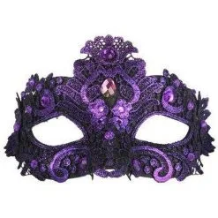 Tom Foolery Crystal Lace Eye Mask -All Props Sales crystal lace eye mask 895199