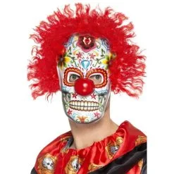 Day Of The Dead Clown Mask
