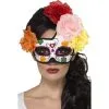 Day Of The Dead Crescent Eyemask, Multi Coloured -All Props Sales day of the dead crescent eyemask multi coloured 117422