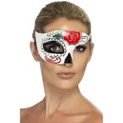 Day Of The Dead Half Eye Mask