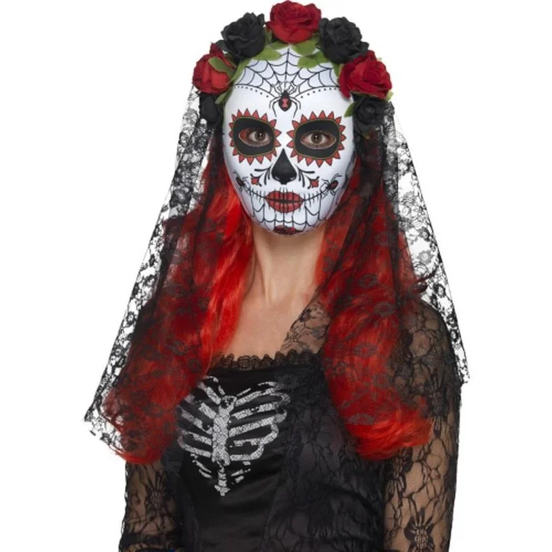 Day Of The Dead Senorita Mask 3 Day Of The Dead Senorita Mask