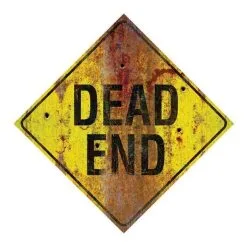 Morris Costumes Dead End Sign