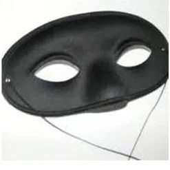Tom Foolery DOMINO Black Eye Mask