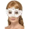 Embroidered Lace Filigree Floral Eyemask White -All Props Sales embroidered lace filigree floral eyemask white 515312
