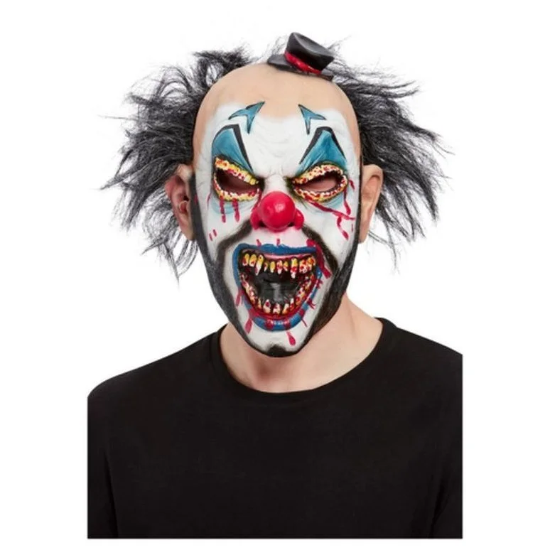 Evil Clown Overhead Mask, Latex 3 Evil Clown Overhead Mask, Latex
