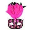 Tom Foolery Francesca White & Black Feathered Eye Mask 1 Tom Foolery Francesca White & Black Feathered Eye Mask -All Props Sales francesca white black feathered eye mask 246661