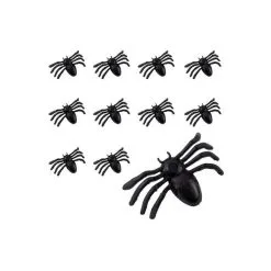 AMSCAN Halloween Mini Plastic Spiders 50 Pack