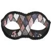 Tom Foolery Harlequin Glitter Metallic Eye Mask -All Props Sales harlequin glitter metallic eye mask 156299