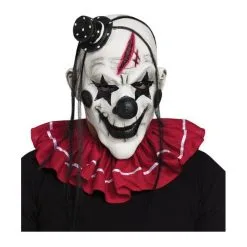 Fun World Horror Clown Mask Black And White