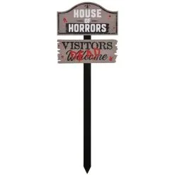 Balloon Agencies House Of Horrors Mdf Yard Stake