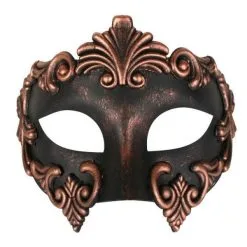 Tom Foolery Lorenzo Copper & Black Eye Mask