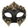 Tom Foolery Lorenzo Eye Mask - Black/Gold -All Props Sales lorenzo eye mask blackgold 538201