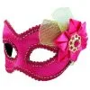 Masquerade Mask - Pink W/Tulle & Bow -All Props Sales masquerade mask pink wtulle bow 282996