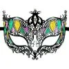 Metal Masquerade Mask - Mardi Gras -All Props Sales metal masquerade mask mardi gras 364161