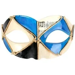 Tom Foolery PIETRO Blue And Black Eye Mask