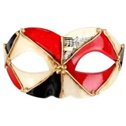 Tom Foolery PIETRO Red And Black Eye Mask