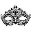 Tom Foolery Provence Metal Eye Mask With Jewels Clear Jewels