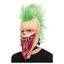 Punk Skull Overhead Mask, Latex