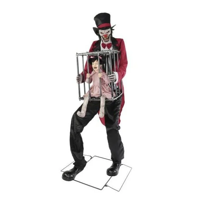 Morris Costumes Rotten Ringmaster With Kid In Cage 3 Morris Costumes Rotten Ringmaster With Kid In Cage