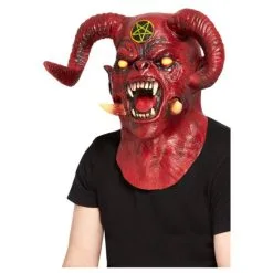 Satanic Devil Overhead Mask, Latex