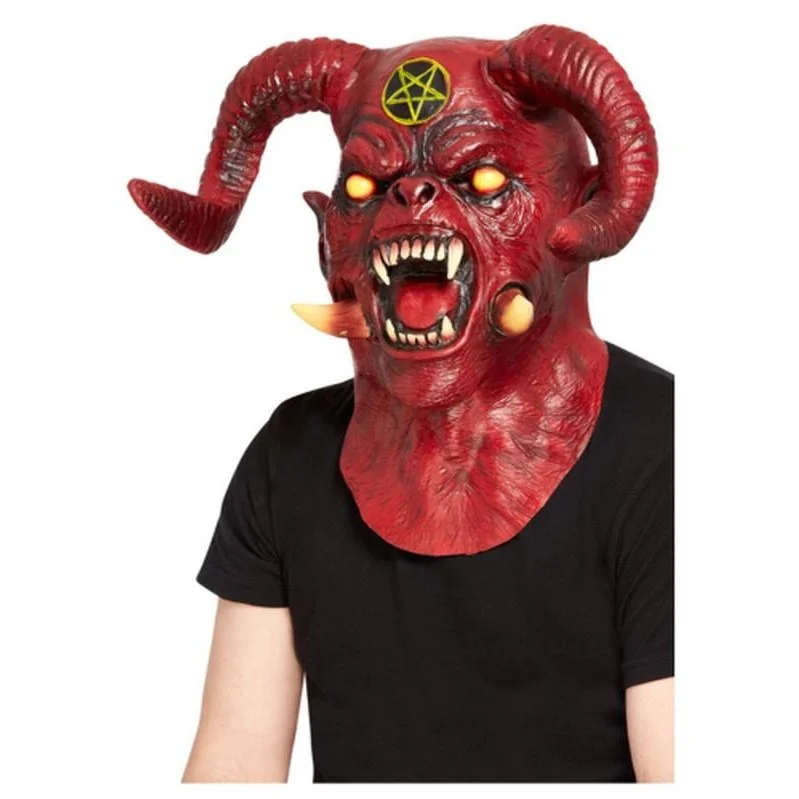 Satanic Devil Overhead Mask, Latex 3 Satanic Devil Overhead Mask, Latex