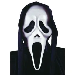 Fun World Scream Ghost Face Mask W/Shroud