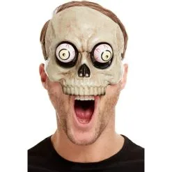 Skeleton Mask, White, Pvc