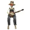 Morris Costumes Skeleton Playing Banjo Animated Halloween Decoration