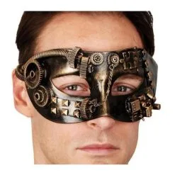 Tom Foolery Steampunk Men's Copper Masquerade Mask