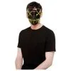 Stitch Face Mask, Green Neon Light Up, Black