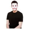 Stitch Face Mask, Neon Red Light Up, White -All Props Sales stitch face mask neon red light up white 716365
