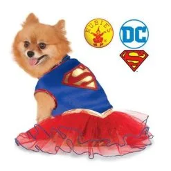 Supergirl Pet Tutu Dress Size S