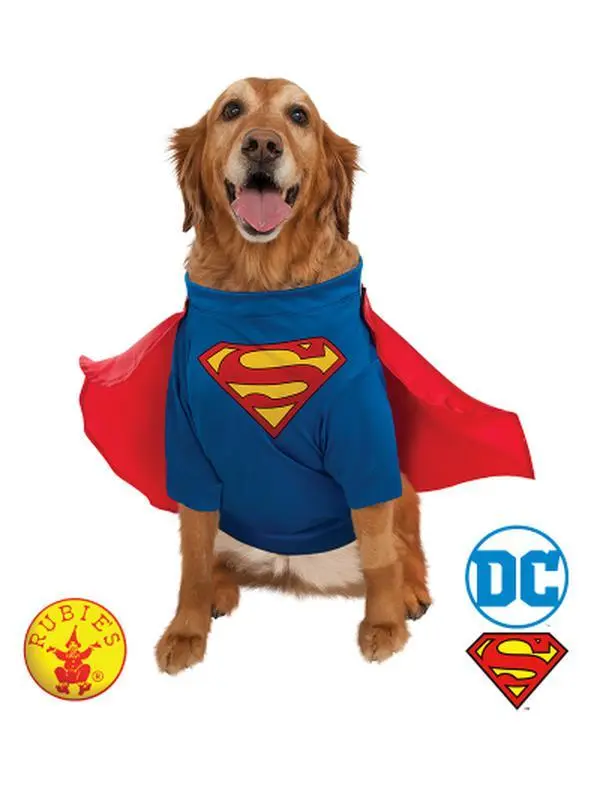 Superman Deluxe Pet Costume Size Xl 3 Superman Deluxe Pet Costume Size Xl