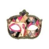 Tom Foolery Venetian Gold, Pink & Purple Eye Mask -All Props Sales venetian gold pink purple eye mask 957786