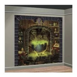 AMSCAN Witches Kitchen Scene Setter Backdrop Decoration